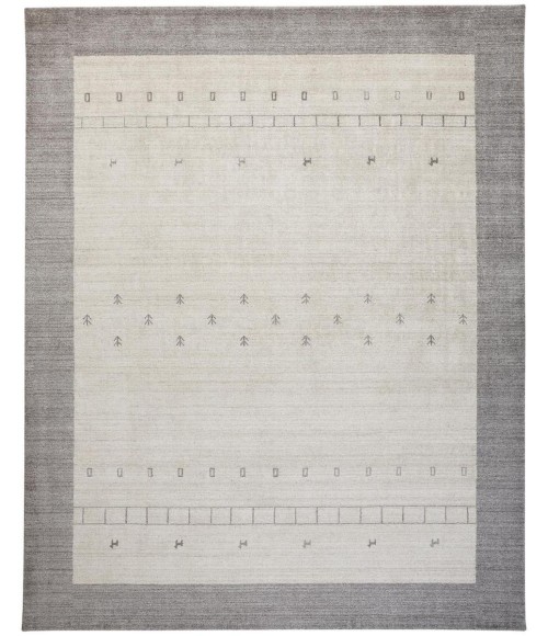 Feizy Legacy 9836577F Ivory/Gray 9'-6 x 13'-6 Rectangle Area Rug