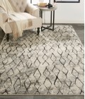 Feizy Kano 8643872F Ivory/Gray/Taupe 8'-9 x 8'-9 Round Area Rug