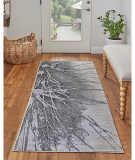Feizy Astra Rug 2'-10 x 7'-10 Runner 39L5F GRAY/SILVER