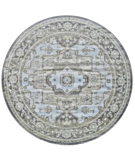Feizy Katari Rug 8' x 8' Round 3377F TAUPE/CASTLE