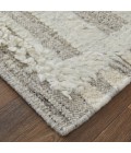Feizy Ashby ASH8909F Gray/Ivory 9' x 9' Round Area Rug