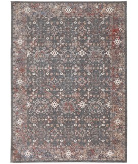 Feizy Thackery Rug 5' x 6'-10 Rectangle 39CYF CHARCOAL/RED