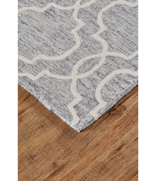 Feizy Belfort 8698775F Blue/Gray/Ivory 10' x 14' Rectangle Area Rug