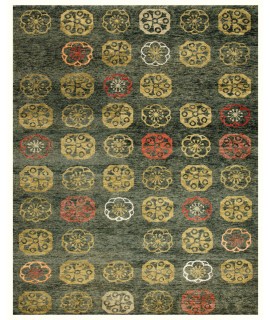 Feizy Qing Rug 8'-6 x 11'-6 Rectangle 6070F LODEN