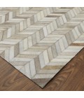 Feizy Estelle SKNL9211 Gray/Ivory/Brown 9' x 12' Rectangle Area Rug