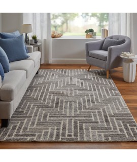 Feizy Asher Rug 9' x 12' Rectangle 8768F TAUPE/NATURAL