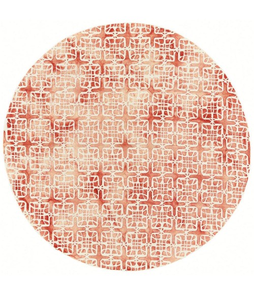 Feizy Lorrain 6108567F Pink/Ivory 10' x 10' Round Area Rug