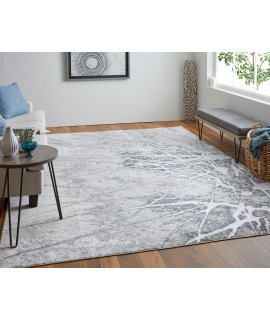 Feizy Astra Rug 1'-8 x 2'-10 Rectangle 39L5F GRAY/SILVER