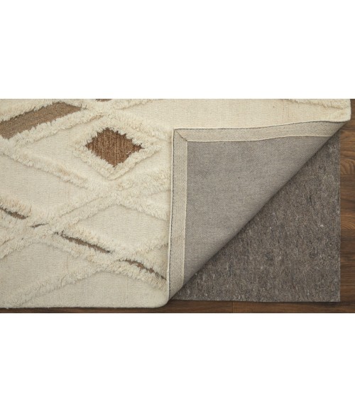 Feizy Anica ANC8008F Ivory/Taupe/Brown 12' x 15' Rectangle Area Rug