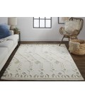 Feizy Anica ANC8011F Ivory/Tan/Silver 12' x 15' Rectangle Area Rug