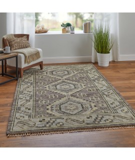 Feizy Fillmore Rug 8' x 8' Round 6943F BROWN/GRAY