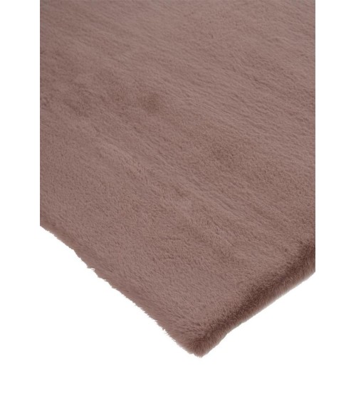 Feizy Luxe Velour LXV4506F Pink 6'-7 x 9'-6 Rectangle Area Rug