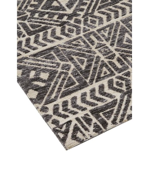 Feizy Colton 8748627F Gray/Black/Ivory 9'-6 x 13'-6 Rectangle Area Rug