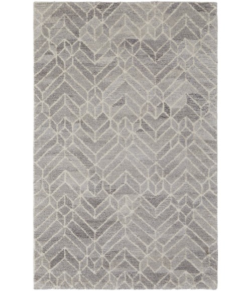 Feizy Asher 8638769F Taupe/Gray/Ivory 9' x 12' Rectangle Area Rug
