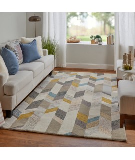 Feizy Arazad Rug 9'-6 x 13'-6 Rectangle 8446F GRAY/GOLD