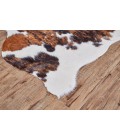 Feizy Bartlett ARGCOWHD Brown/Black/White Shaped Rug Area Rug