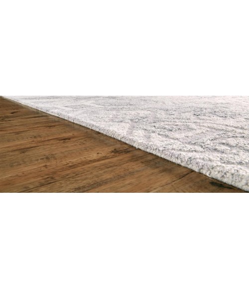 Feizy Asher 8638772F Gray/Ivory/Taupe 9' x 12' Rectangle Area Rug