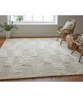 Feizy Ashby ASH8907F Ivory 9' x 9' Round Area Rug