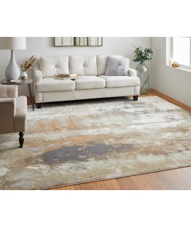 Feizy Clio Rug 5' x 7'-6 Rectangle 39K1F BROWN/BEIGE