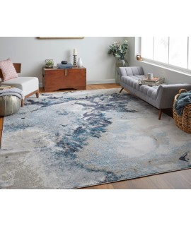 Feizy Astra Rug 5' x 8' Rectangle 39L4F GRAY/NAVY