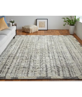 Feizy Ashby Rug 3'-6 x 5'-6 Rectangle 8906F IVORY/GRAY