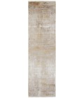 Feizy Cadiz 86639FWF Taupe/Ivory/Gold 3'-1 x 10' Runner Area Rug