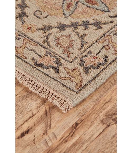 Feizy Amherst 7390759F Tan/Gray/Red 3'-6 x 5'-6 Rectangle Area Rug