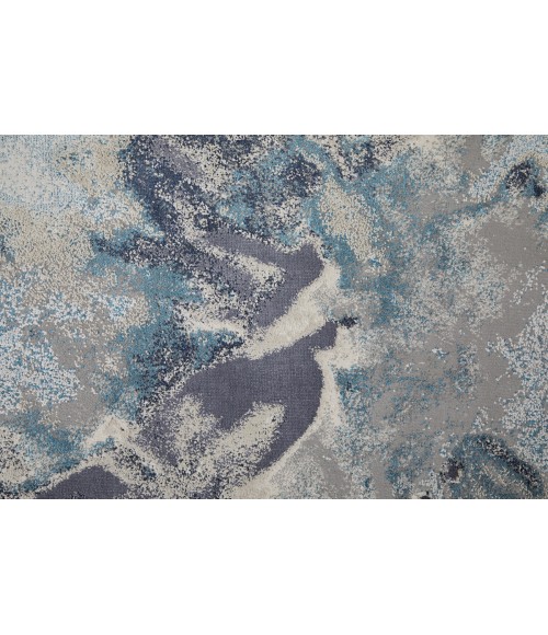 Feizy Astra ARA39L4F Blue/Gray/Ivory 1'-8 x 2'-10 Rectangle Area Rug