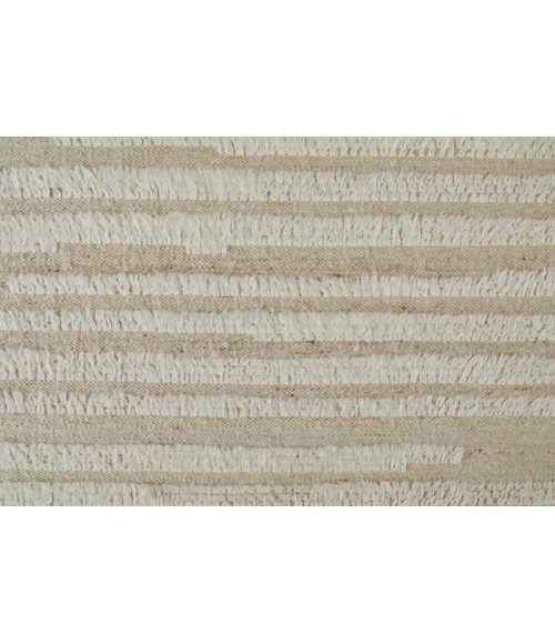 Feizy Ashby ASH8910F White/Tan 3'-6 x 5'-6 Rectangle Area Rug