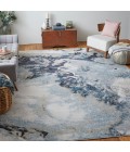 Feizy Astra ARA39L4F Blue/Gray/Ivory 1'-8 x 2'-10 Rectangle Area Rug