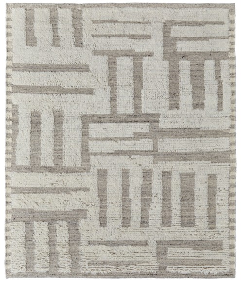 Feizy Ashby ASH8909F Gray/Ivory 2'-6 x 8' Runner Area Rug
