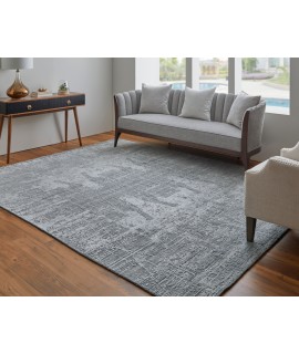 Feizy Eastfield Rug 3' x 5' Rectangle 69A5F BLUE/SILVER
