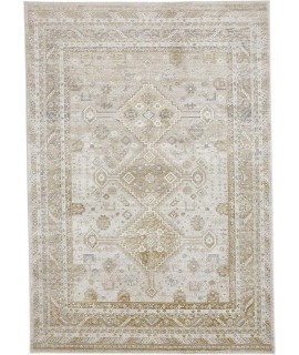 Feizy Aura Rug 3'-11 x 6' Rectangle 3738F GOLD/IVORY