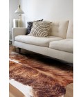 Feizy Bartlett ARGCOWHD Brown/Tan/White Shaped Rug Area Rug