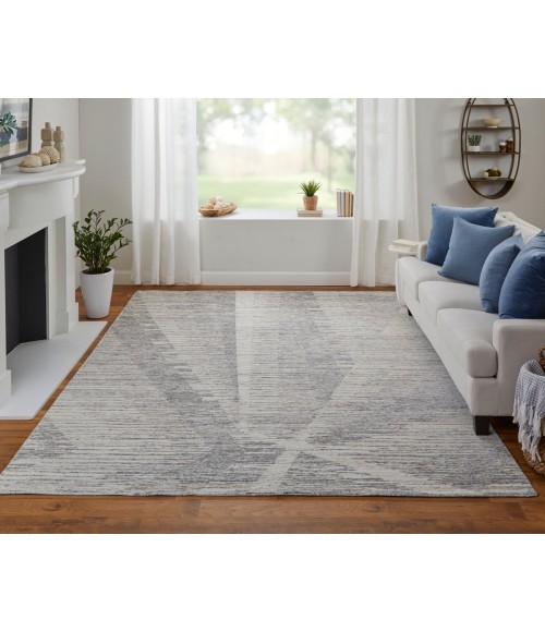 Feizy Brighton BRI69CHF Ivory/Taupe/Silver 2'-6 x 14' Runner Area Rug
