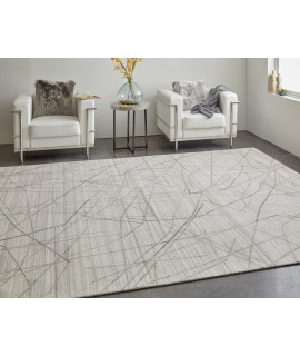 Feizy Whitton Rug 10' x 14' Rectangle 8894F IVORY/CHARCOAL