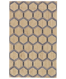 Feizy Bermuda Rug 4' x 6' Rectangle 0750F NATURAL/BLUE GRAY