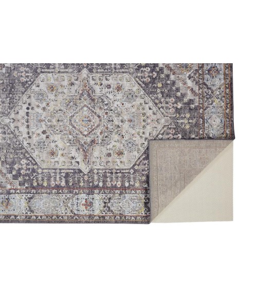 Feizy Armant 8803907F Purple/Gray/Ivory 9'-5 x 12'-5 Rectangle Area Rug