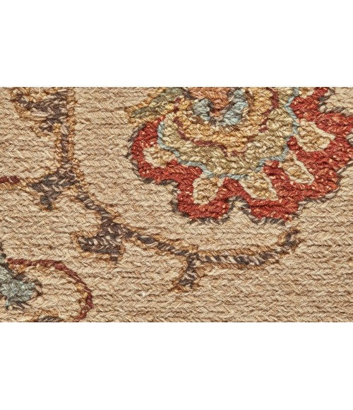 Feizy Amherst 7390759F Tan/Gold/Red 5'-6 x 8'-6 Rectangle Area Rug