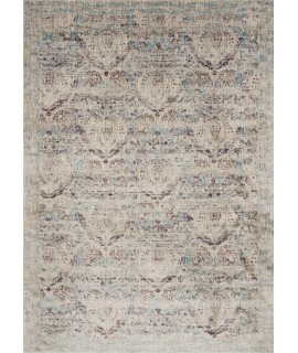 Loloi Anastasia AF-05 SILVER / PLUM Area Rug 5 ft. 3 in. X 5 ft. 3 in. Round