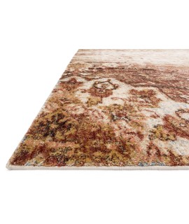 Loloi Anastasia AF-06 RUST / IVORY Area Rug 5 ft. 3 in. X 5 ft. 3 in. Round