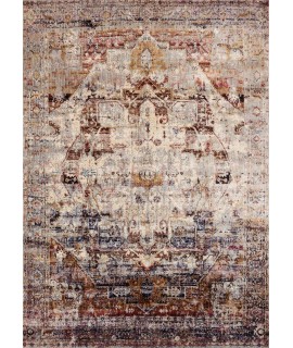 Loloi Anastasia AF-08 SLATE / MULTI Area Rug 5 ft. 3 in. X 5 ft. 3 in. Round