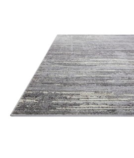 Loloi Arden ARD-03 Grey / Ivory Area Rug 6 ft. 3 in. X 9 ft. Rectangle