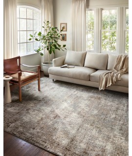 Loloi Austen AUS-01 NATURAL / MOCHA Area Rug 6 ft. 7 in. X 9 ft. 2 in. Rectangle