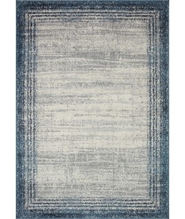 Loloi Austen AUS-02 PEBBLE / BLUE Area Rug 6 ft. 7 in. X 9 ft. 2 in. Rectangle