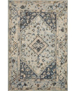 Loloi Beatty BEA-01 LT. BLUE / BLUE Area Rug 18 in. X 18 in. Sample