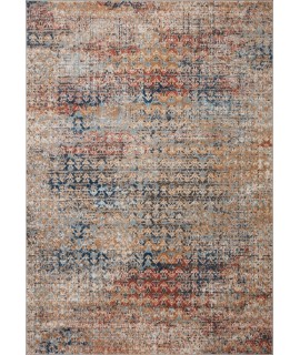 Loloi Bianca BIA-09 OCEAN / SPICE Area Rug 2 ft. 8 in. X 10 ft. 6 in. Rectangle