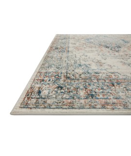 Loloi Bianca BIA-10 IVORY / OCEAN Area Rug 2 ft. 8 in. X 10 ft. 6 in. Rectangle