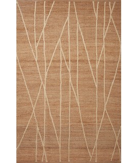 Loloi Bodhi BOD-03 NATURAL / IVORY Area Rug 18 in. X 18 in. Sample