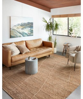 Loloi Bodhi BOD-05 NATURAL / NATURAL Area Rug 18 in. X 18 in. Sample